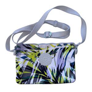 Kipling Crossbody Bag Compact Adjustable Strap Multicolor Lightweight Printed Ny